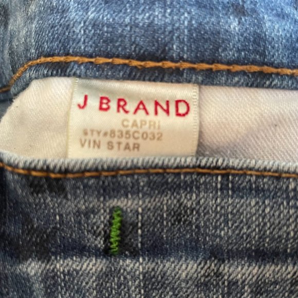 J BRAND Star Print Crop Skinny Jeans Size 25 - Picture 9 of 11